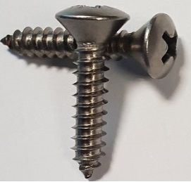 Raised Countersunk Stainless Steel Phillips Head Self Tapping Screws A4-70 316